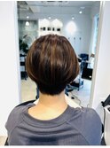 ナチュラルハイライト×ショート