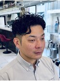 【40代 男性】ロンドンツーブロックパーマ（大宮/バーバー）