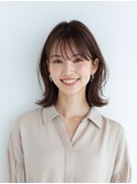 レイヤーカット/イメチェン/外ハネボブ/美髪/ワイドバング/髪型