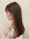 ナチュラルベージュ×ハニーブロンド（インナーカラー）