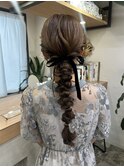 kana 結婚式 ヘアセット アレンジ