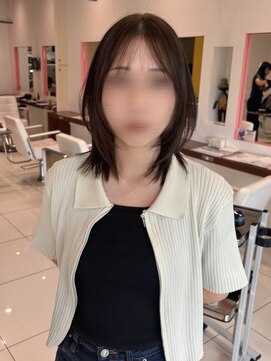 バサ 江古田店(BASSA) ハッシュカット/韓国/ミディアム【会話控えめ美容師Runa】