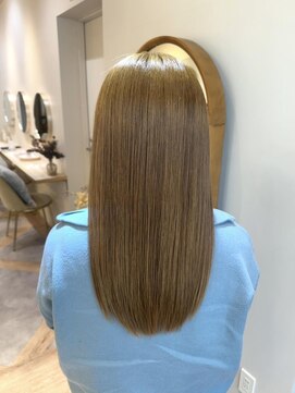 アンド ラ ブランシュ(&.La Blanche) ブリーチ無しカラー/ベージュ/髪質改善