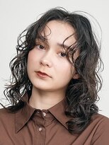 テクネ 天神大名(techne) 天神大名顔周りレイヤーカットミディアムボブタッセルボブパーマ