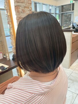 髪質改善/顔周りレイヤーカット/グレージュ[千葉/千葉駅]