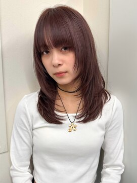 ガーランドギンザ(Garland Ginza) セミロングレイヤーカット顔周り前髪カット