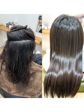 グリーンルームセカンド 結城店(GREEN ROOM. 2nd) 60代女性の扱いやすい縮毛矯正