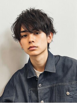 ラル 水戸県道50号店(Lalu.) MEN’S/リバースセンターパート/ニュアンスパーマ/水戸