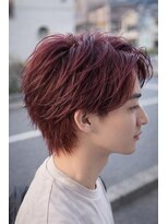 ヘアデザイン オール(hair design all)&nbsp;韓国風マッシュウルフ×ワインレッド