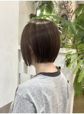青森八戸大人ミニボブ細めハイライト髪質改善