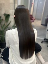 ハル 新宿(haru)&nbsp;髪質改善ストレート/ロングストレート/アッシュブラウン/ツヤ髪