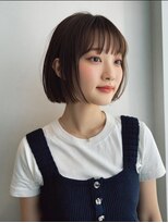 アブニール 我孫子(AVENIR)&nbsp;ダークパープル/ナチュラルショート/夏のヘアアレンジ/我孫子