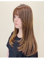 ヘアートラム(HAIR TRAm.)&nbsp;顔周りレイヤー × グレージュカラー