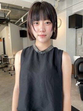 シティ(sity.) 大名　ボブ　ボブパーマ　顔周りレイヤー