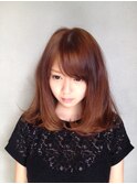 ふんわり毛流れが魅力のニュアンスヘア