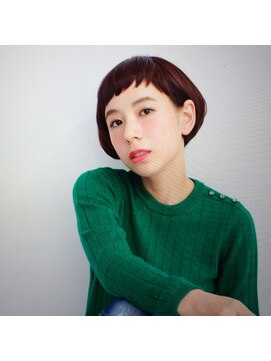 アッシュ 日吉店(Ash) オン眉なショートボブ