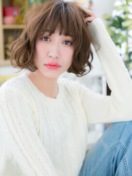 カバーヘア ブリス 戸田公園西口店(COVER HAIR bliss) *bliss戸田公園*フェミニンボブ☆ふわくしゅくせ毛風a