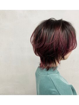 タグ(#tag) #グラデーション×ショートマッシュウルフ