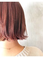 サクラ オモテサンドウ(SAKURA)&nbsp;外ハネぱっつんボブ×暖色系カラー《表参道/外苑前》