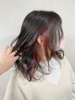 アジールヘア 東上野店(agir hair)&nbsp;イヤリングカラーピンク透明感イルミナカラー暗髪グレージュ
