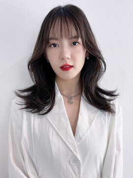 アイティー バイ アルバム 中野店(IT by ALBUM) ワンホンレイヤー_アースカラーくびれヘアツートンカラー_9128