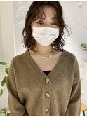 【三ツ井純】センター分けニュアンスボブパーマスタイリング簡単