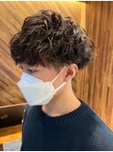 波巻きマッシュパーマ
