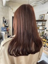 ア セカンド 清藤美容室第弐號(a sekand)&nbsp;ケアカラーで染めるオレンジカラー
