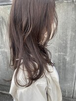 テントヘアー(tent hair) 顔まわりレイヤー＋くすみベージュカラーstylist*