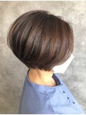 素敵シルエット ショートボブ