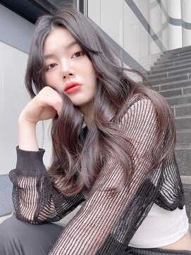 アルバム 新宿(ALBUM SHINJUKU) くびれヘア_斜めバンググレージュカラーシルキーベージュ_59209