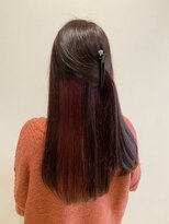 ニシオギ ヴォイス 西荻窪店(nishiogi voice)&nbsp;髪質改善+似合わせカット×インナーカラー【ライトレッド】