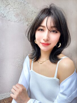 ロンドローズ 名古屋(Lond damaskRose) リフトレイヤー センターパート ブリーチ縮毛矯正 ヨジャドル42