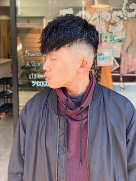 スウェル 船橋店(Swell) ハイライト/マッシュパーマ/ウルフ/アッシュブラック