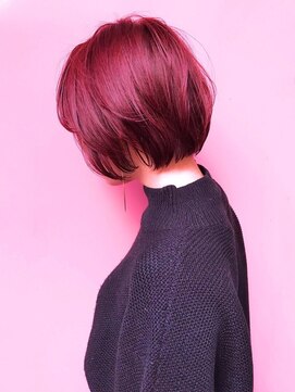 ランプ ヘアー(lamp hair) 【lamp斉藤】ハイライト×チェリーピンク