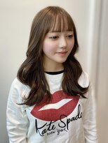 韓国レイヤーミディアムロング前髪カット髪質改善トリートメント