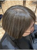 白髪ぼかしカラー白髪ぼかしハイライト大人ショート30、40、50代