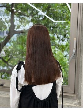 ディジョン(Dijon) 韓国顔まわりレイヤーカットグレージュオリーブベージュブラウン