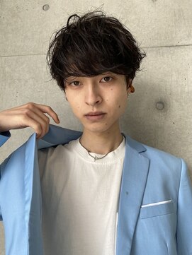 ロミーオム 本厚木(ROMMY. Homme) おしゃれニュアンスパーマメンズマッシュスパイラルパーマ本厚木