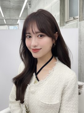 エヌアイ オモテサンドウ(ni omotesando) 顔周りカット/似合わせカット/ダークブラウン