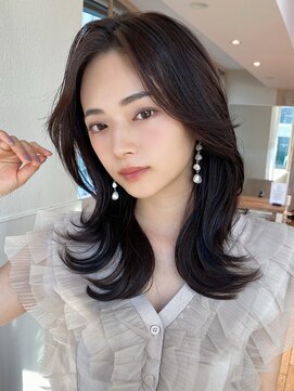 アフロートフクオカ(AFLOAT FUKUOKA) 【福岡初出店☆AFLOAT 福岡】小顔前髪ありくびれレイヤーカット