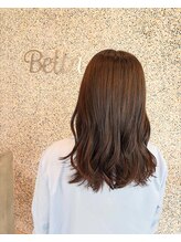 ベッラ(Bella) パレットブルー×セミロング×波巻き