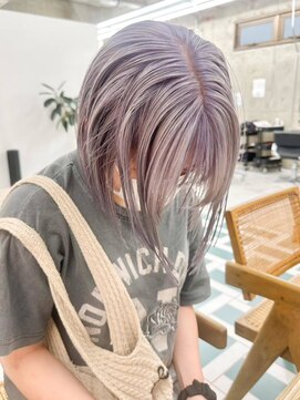 ノエ(noe) くびれヘア/アプリコットオレンジ/ハイライトカラー/栄c163