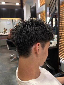 エクファ ヘア リゾート 大津 瀬田店(ex-fa hair resort) サーフカール/スパイキーショート/ブルーブラック/大津/瀬田