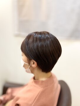 ヘアー グリーン(hair green) 30代40代50代/ショートボブ/オレンジカラー/白髪染め