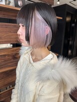 ココ 横浜(coco)&nbsp;ツートンカラー×インナーカラーブルー×ヘーゼルグレージュ