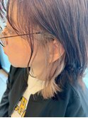 インナーカラー×ミルクティー