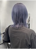 ＊ハッシュカットグレージュデザインカラーツートンカラー