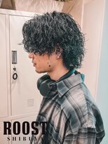 ルースト 渋谷店(ROOST)&nbsp;MEN’S/サーフカール/刈り上げセンターパート/髪質改善/渋谷
