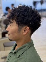 ガーデン 西川田店(garden)&nbsp;宇都宮メンズパーマ波巻きスパイラルパーマセンターパートウルフ